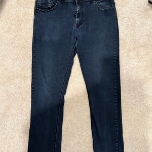 Paper Denim & Cloth Dark Blue Straight Jeans